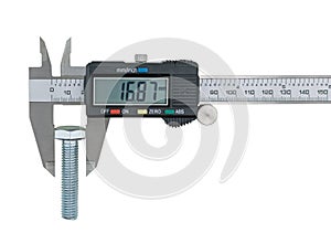 Vernier calipers and screw-bolt