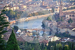 Verona cityscape, Italy