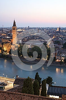 Verona at dusk