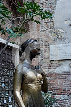VERONA, ITALY - MARCH 24 : Statue of Juliet in Verona Italy on M