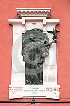 Verona, Italy - Plaque to commemorate those killed in the Libyan