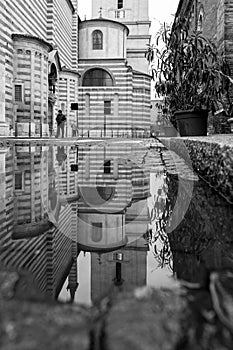 Verona , Italy , stone bridge , the old castle , Panoramic view