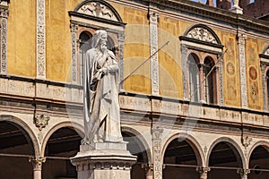 Verona`s Dante statue