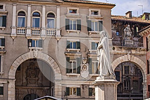 Verona`s Dante statue 2