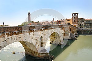 Verona view -Ponte Pietra photo