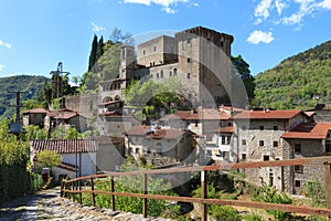 Verrucola village in Tuscany, Italy