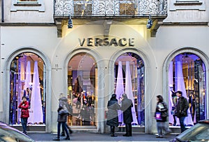 Versace in via Montenapoleone Milan