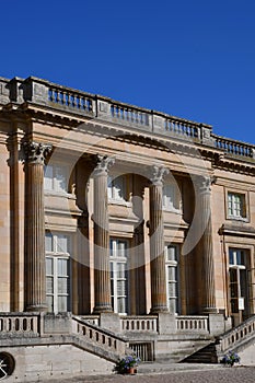 Versailles; France - september 22 2020 : the Petit Trianon in the Marie Antoinette estate