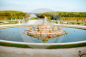 Versailles gardens in France