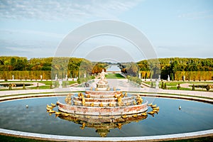 Versailles gardens in France