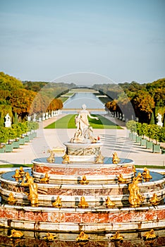 Versailles gardens in France