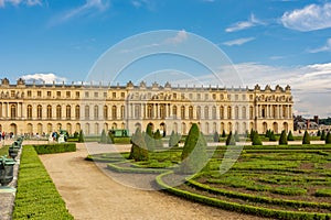 Versailles palace and gardens in Paris suburbs, France