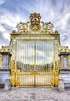 Versailles palace gate, Paris suburbs, France