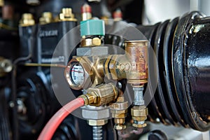 Versatile Air compressor regulator pump. Generate Ai
