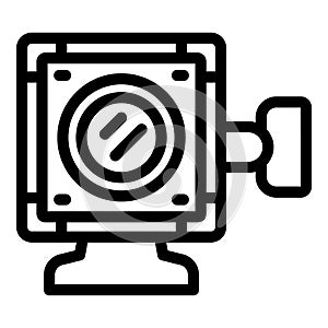 Versatile camcorder icon outline vector. Footage action instrument