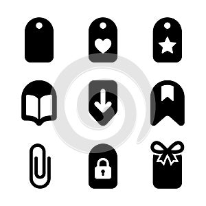 A versatile collection of black solid glyph icons for web and app user interfaces