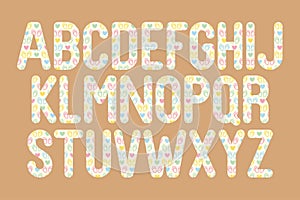 Versatile Collection of Bunny Heart Alphabet Letters for Various Uses