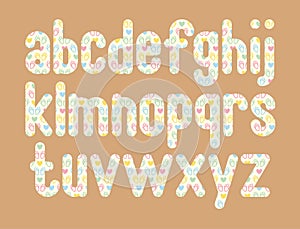 Versatile Collection of Bunny Heart Alphabet Letters for Various Uses