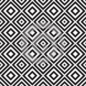 Versatile Geometric Art Seamless Black & White Pattern photo