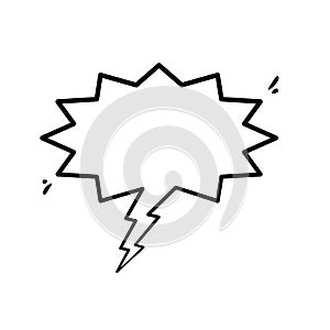 Versatile Line Art Speech Bubbles for Creative Projects