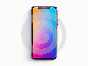 Versatile Smartphone Mockup for Design Projects Blank Screen Isolated Frame and Customizable Background Template for