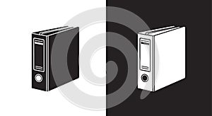 Office Binder File Folder Icon Set