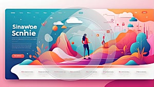 Versatile Vibes: Scalable UI UX Wonderland. AI generate