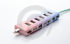 the Versatility of USB Hubs in Modern Connectivity isolated on transparent background.