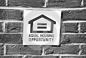 Equal Housing Opportunity Crest in Black and White