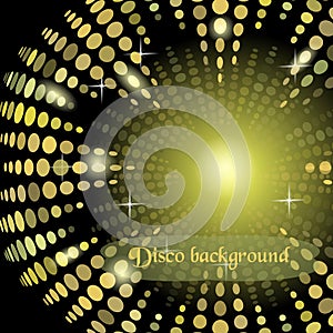 Version disco background with light effects