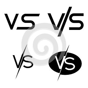 versus competition icon simple
