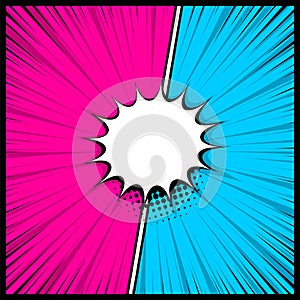 Versus empty speech box text