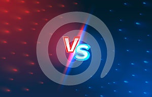 Versus game cover, banner sport vs, team concept. Vector illustration