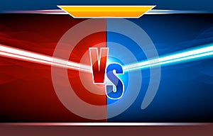 Versus game cover, banner sport vs, team concept. Vector illustration