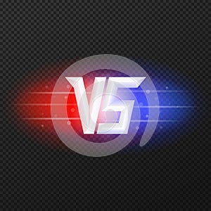 Versus icon with flares