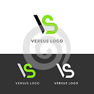 Versus letters logo. Flat competition concept design emblem. Versus icon