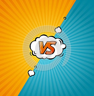 Versus Logo Background. Vector