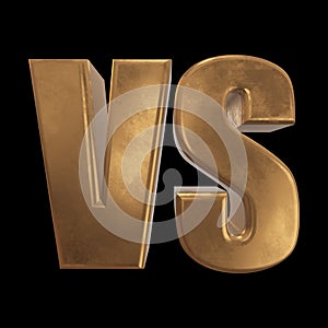 Versus Logo. VS Letters 3D