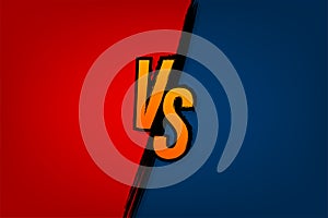 Versus logo vs letters for sports and fight competition. Battle versus match, game concept competitive vs.