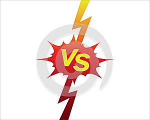 versus, opponent, opposition fighting frame or border vector background design photo