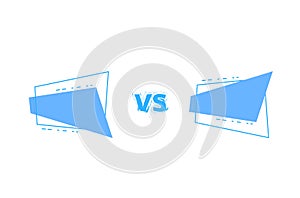 Versus screen template. Vector illustration.