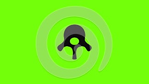 Vertebra disc icon animation