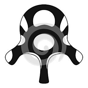 Vertebra disc icon, simple style