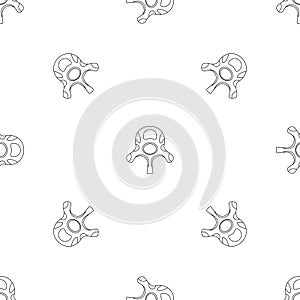 Vertebra disc pattern seamless vector