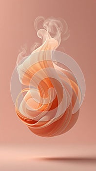 Vertical abstract texture peach fuzz color background with peach fuzz color smoke