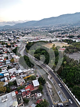 Vertical Aerial Perspective of Chilpancingo and Huacapa River photo