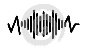 Vertical Audio Sound Waves Equalizer Vector Design Generative AI