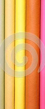 Vertical background of leather