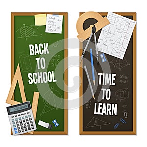 Vertical Banners Mathematic Science