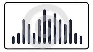 Vertical Bar Chart, Data Visualization and Statistics. vector design Generative AI